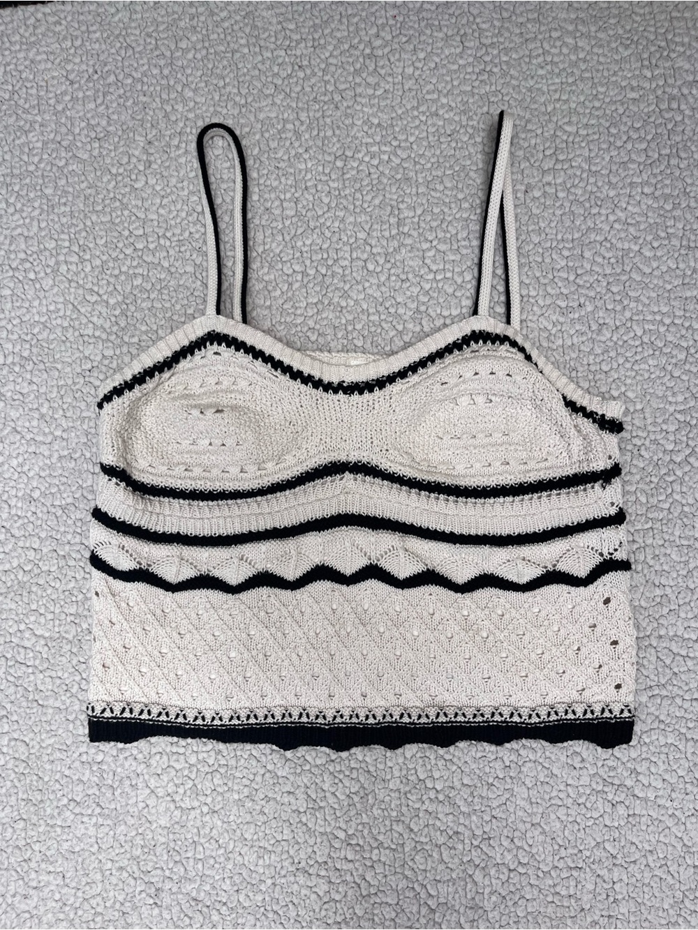 Olive & Oak Crochet knit tank